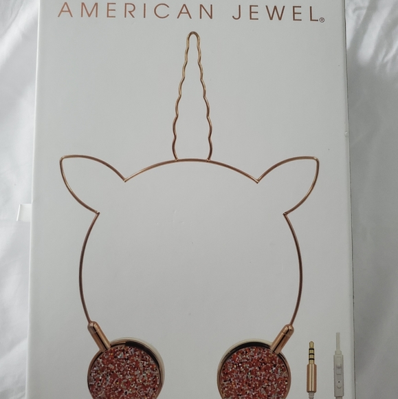 Other - NIB Unicorn Headphones Rose Gold